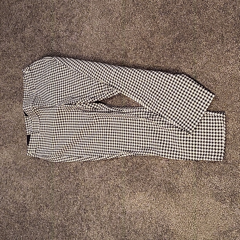 J crew houndstooth crop pant